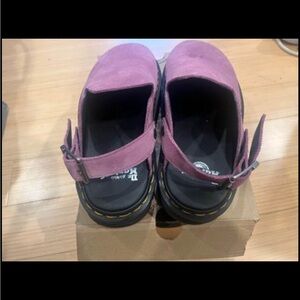 Pink doc marten clogs